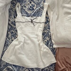 White mini dress